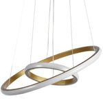 pendente taschibra led montreal 3000k 25w ouro fosco 3944 (mp)