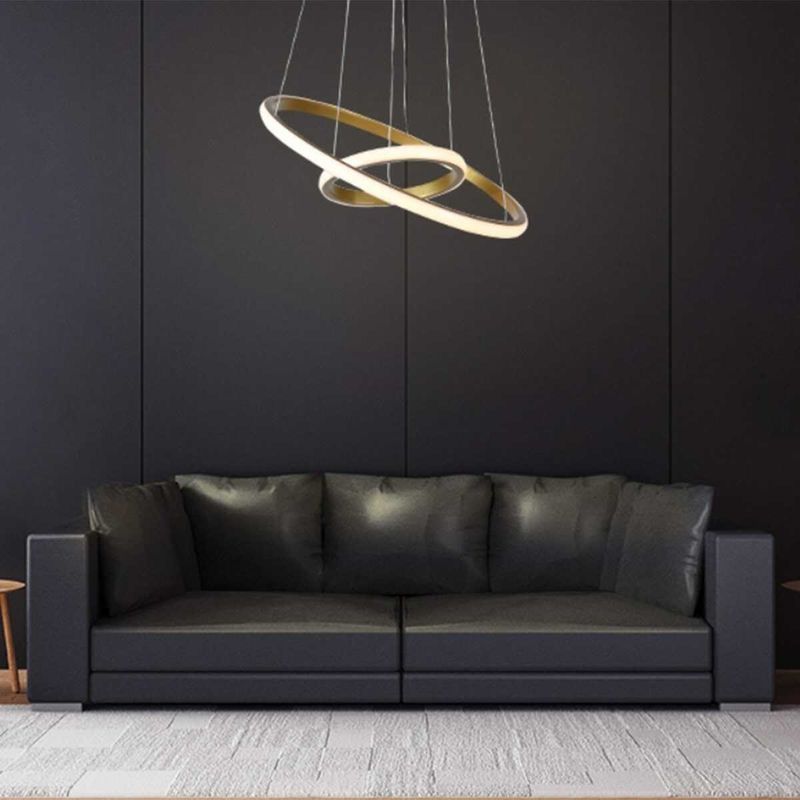 pendente taschibra led montreal 3000k 25w ouro fosco 3944 (mp)