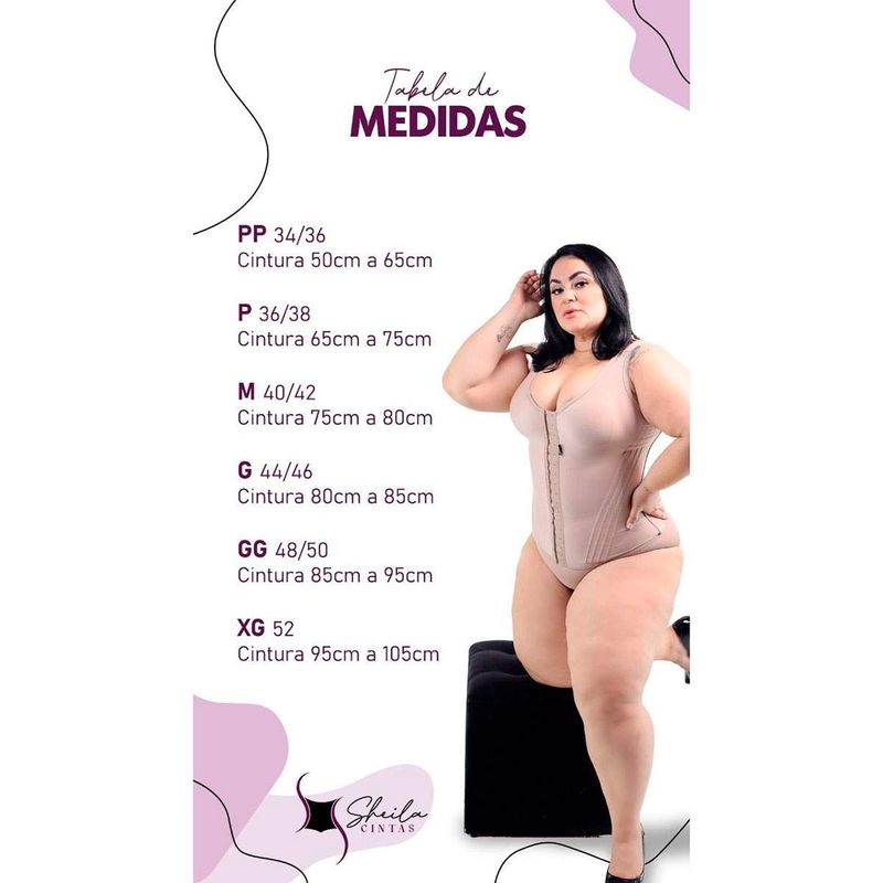 body modelador p sheila cintas preto (mp)