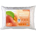 travesseiro fibrasca pele de pêssego 50x70cm branco 4339