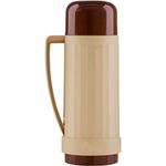 garrafa térmica aladdin 1 litro continental bege/marron 3027