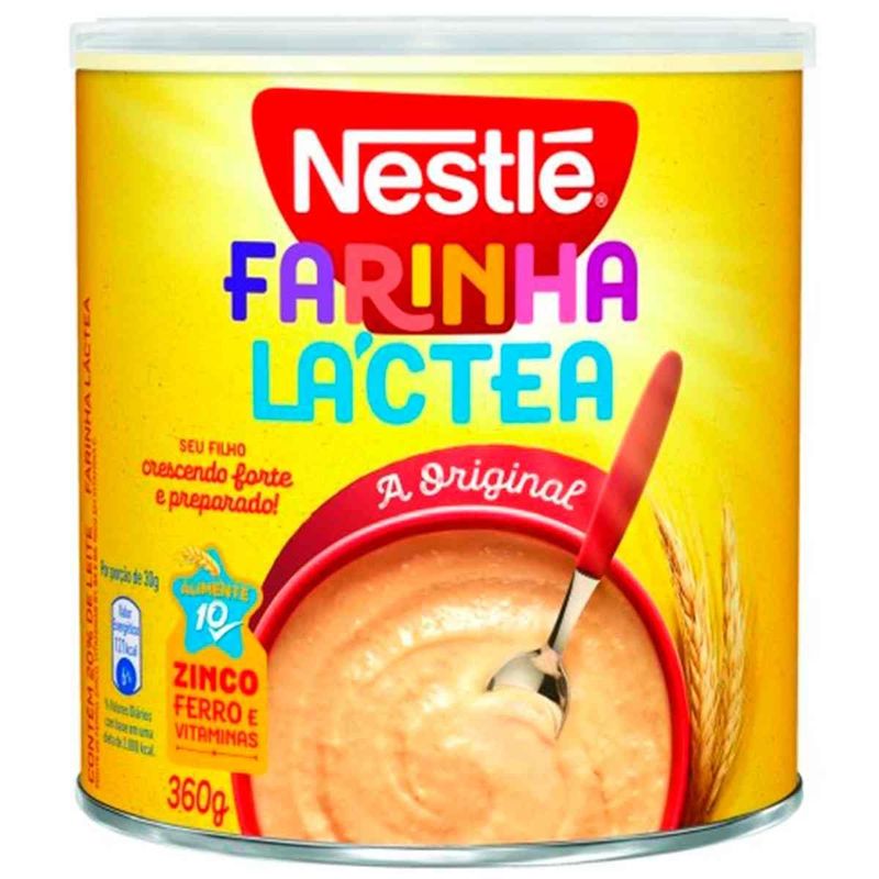 farinha láctea nestlé lata 360g