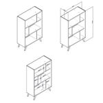 estante multiuso movelbento baixa rt 3015 preto