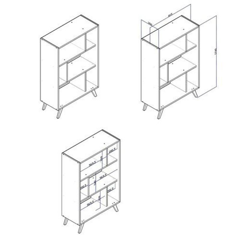 estante multiuso movelbento baixa rt 3015 preto