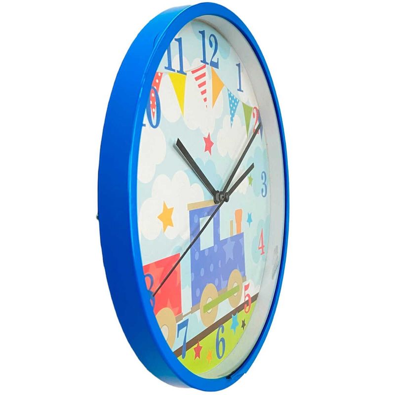 relógio de parede noritex kids azul 423-210646
