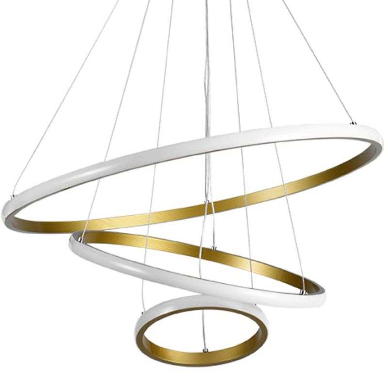 pendente taschibra led montreal 3000k 45w ouro fosco 3946(mp)
