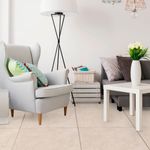 piso cerâmico ceral ópera bege brilhante 43x43cm caixa 2,06m² (mp)