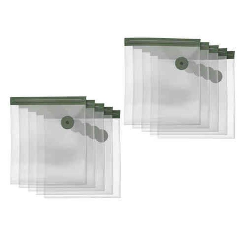 jogo de sacos reutilizáveis 10 peças electrolux cinza