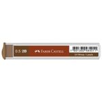 grafite faber-castell polymer 0.5mm 2b com 2 tubos