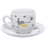 jogo de xícaras hauskraft para café 12 peças honey 90ml branco jgxc055