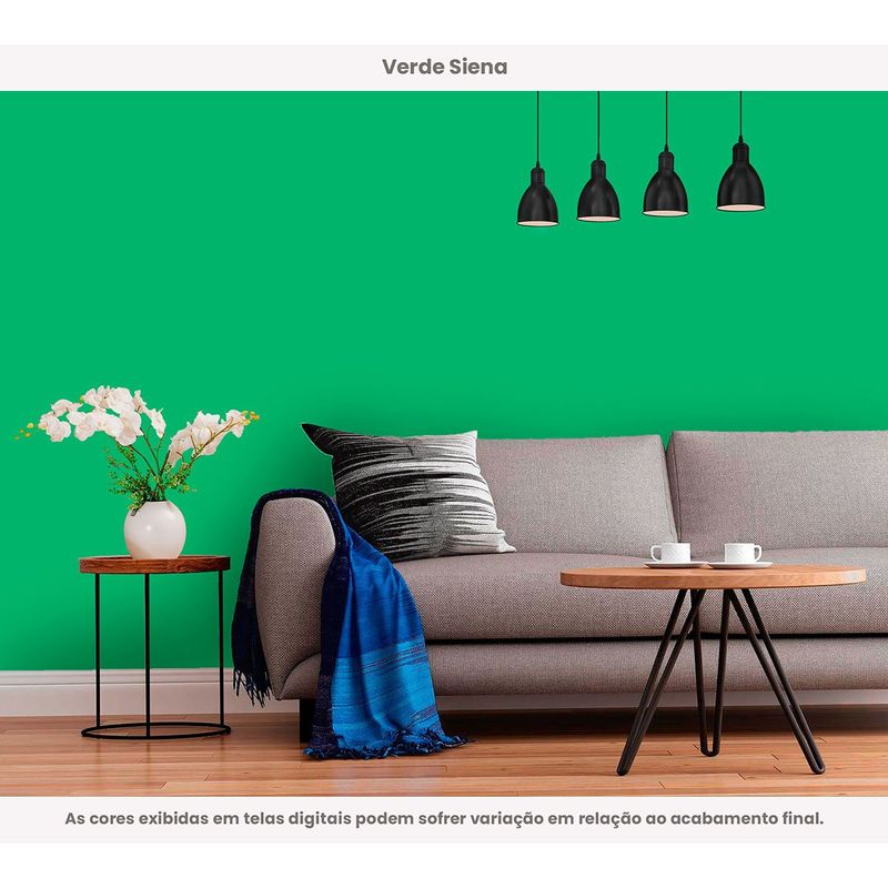 tinta acrílica hidrotintas econômica fosca 3l demais verde siena (mp)