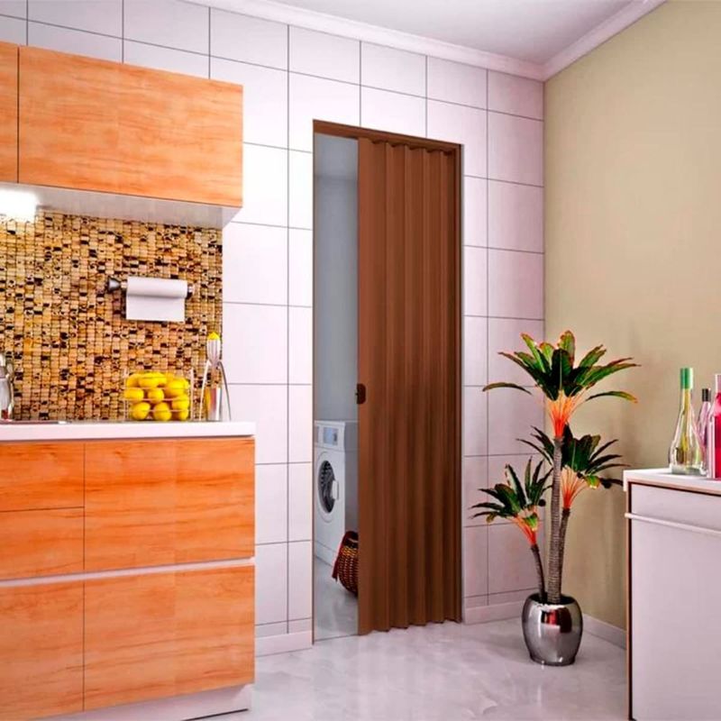 porta sanfonada plasbil pvc 70cm mogno (mp)