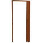 porta sanfonada plasbil pvc 80cm mogno (mp)