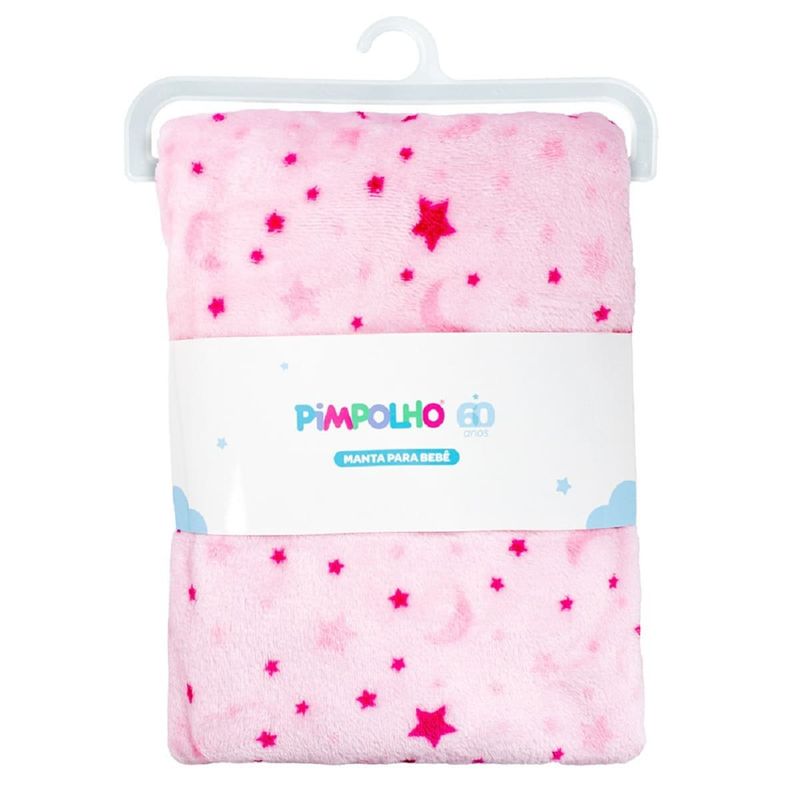 manta pimpolho estrelas rosa 97051 (mp)