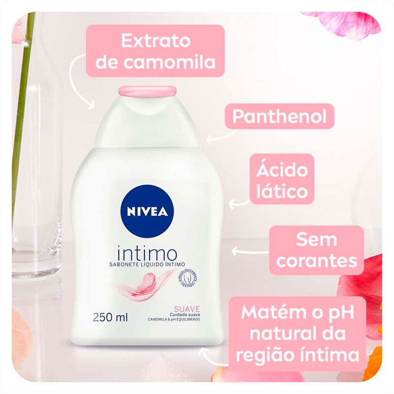 sabonete íntimo líquido nivea suave 250ml