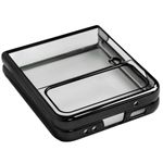 capinha de celular samsung z flip 4 new skin transparente e preto (mp)