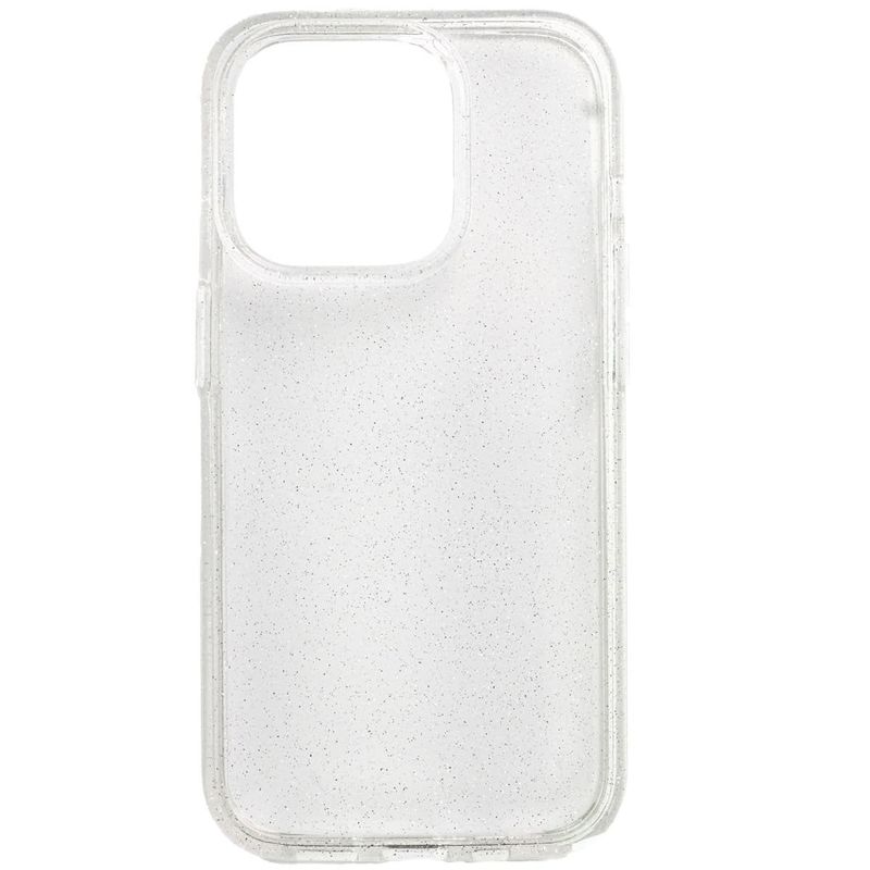 capinha de celular iphone 15 pro bibi cell transparente com glitter (mp)