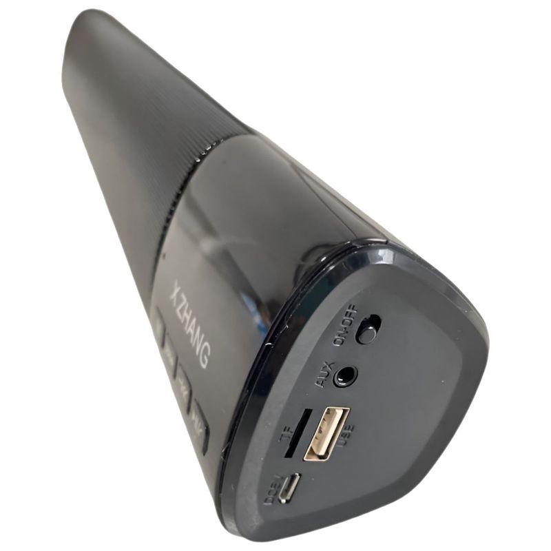 caixa de som x zhang bluetooth display led usb fm cor preto (mp)