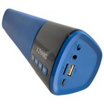 caixa de som x zhang bluetooth display led usb fm cor azul (mp)