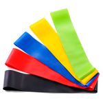 kit miniband faixa elástica para exercícios 5 unidades coloridos (mp)
