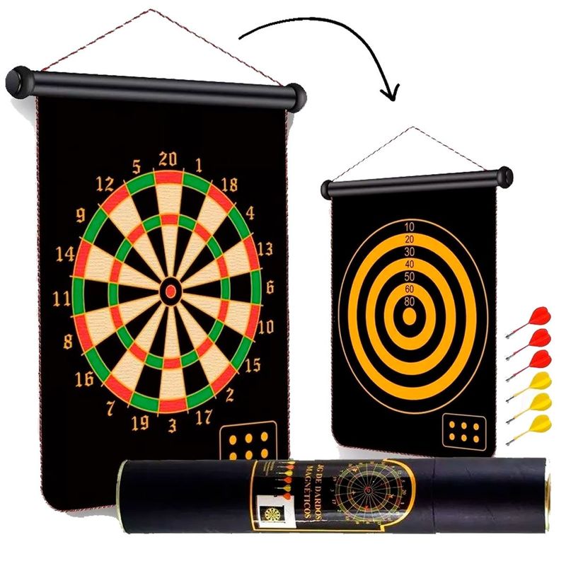 jogo de dardos magnetico alfacell 6 dardos (mp)