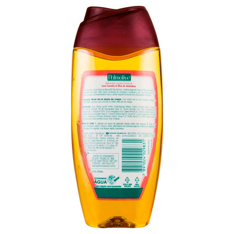 sabonete líquido palmolive naturals óleo nutritivo 250ml