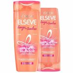 kit shampoo e condicionador elseve longo dos sonhos 375ml + 170ml