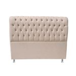 cabeceira bioflex cecilia capitonê c1748 bege 120x162x15cm