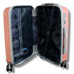 mala de viagem pequena balboa amz-150/178 abs champagne 55cm(mp)
