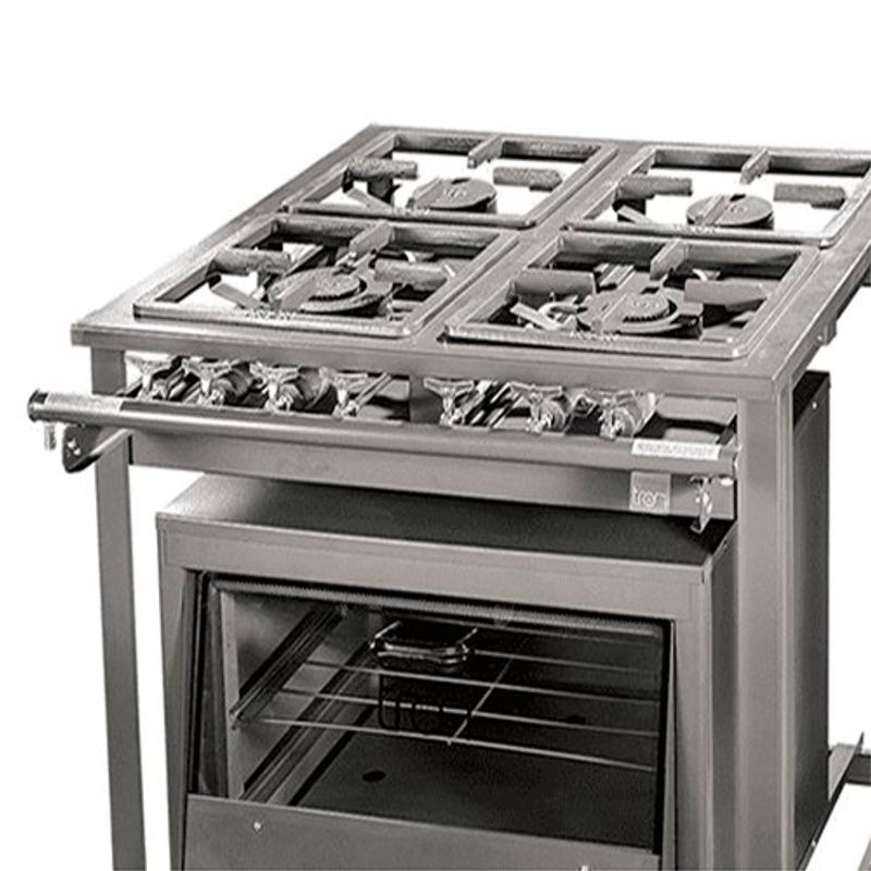 fogão industrial 4 bocas tron forno grafite 51090164