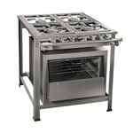 fogão industrial 4 bocas tron forno grafite 51090164