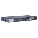 switch hikvision 16 portas ge poe 1ge/sfp 130w unm (mp)