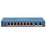 switch hikvision 8 portas fe poe 2fe rj45 110w unm hipoe (mp)