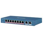 switch hikvision 8 portas fe poe 2fe rj45 110w unm hipoe (mp)