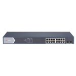 switch hikvision 16 portas ge poe 2 sfp 225w hpp (mp)