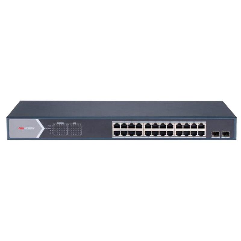 switch hikvision 24 portas ge poe 2 sfp 370w hpp (mp)