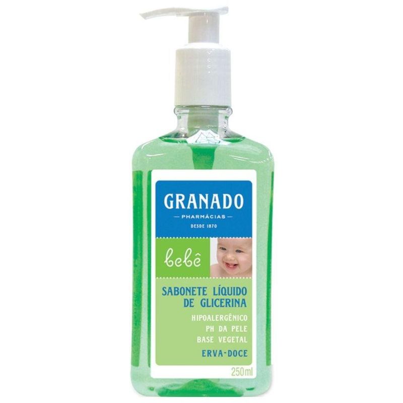 sabonete líquido granado bebê erva doce 250ml