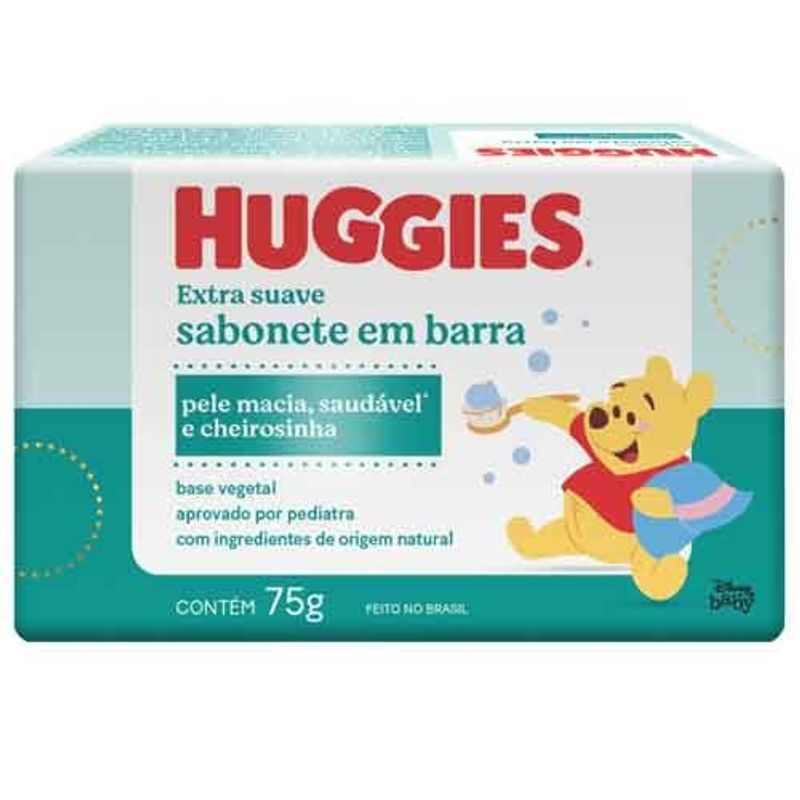 sabonete infantil turma da mônica huggies extra suave 75g