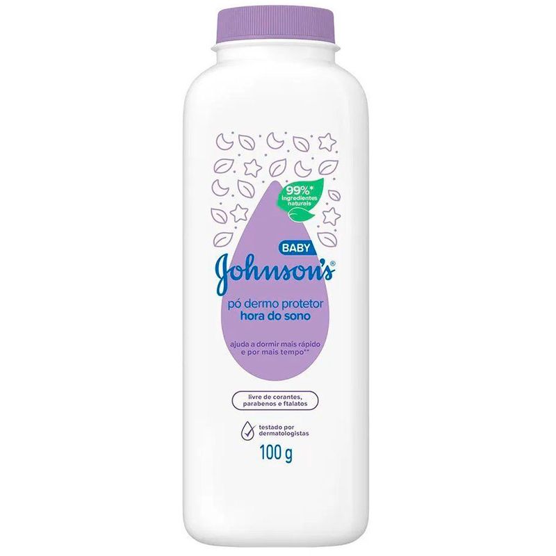 talco johnson & johnson baby hora do sono 100g