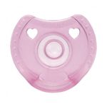 chupeta kuka silicone soft comfort bico redondo 1 rosa