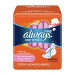 absorvente always super proteção suave com abas 8 unidades