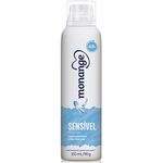 desodorante monange aerosol sensível sem perfume com 90g