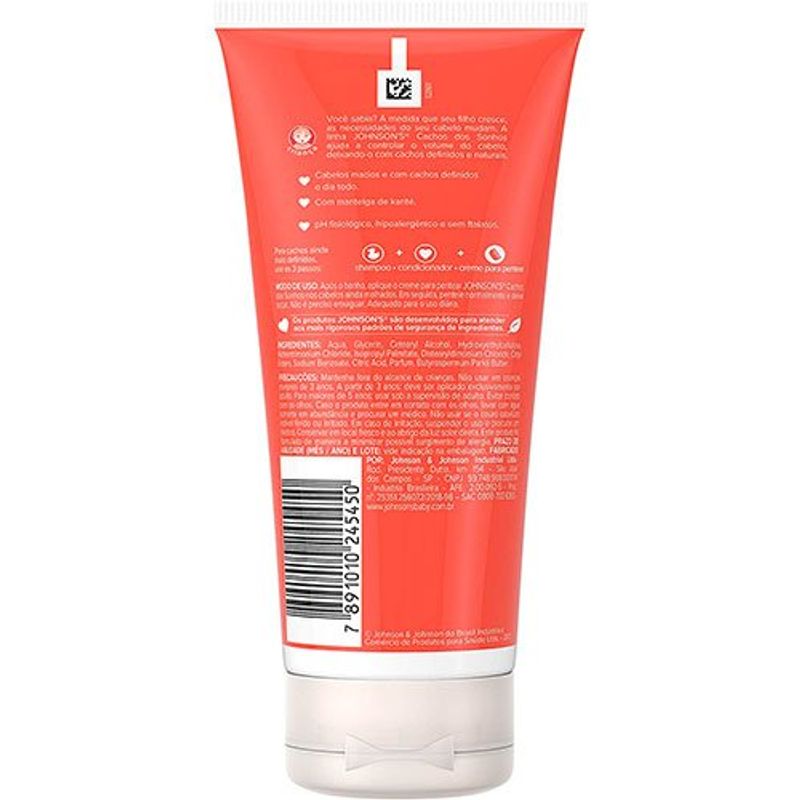 creme para pentear johnson's cachos dos sonhos 200ml