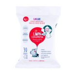 lenços umedecidos pikluc limpa chupeta higienizadores para utensílios do bebê 30 unidades