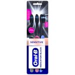 escova de dente oral-b indicator black com carvão 3 unidades