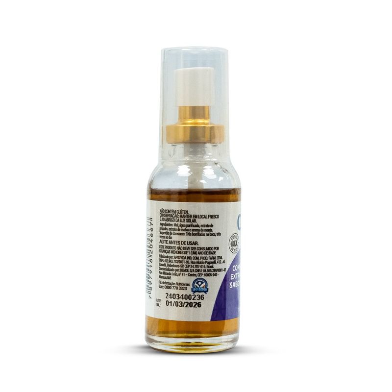 spray de mel e extrato de própolis daaz sabor menta e malva 30ml