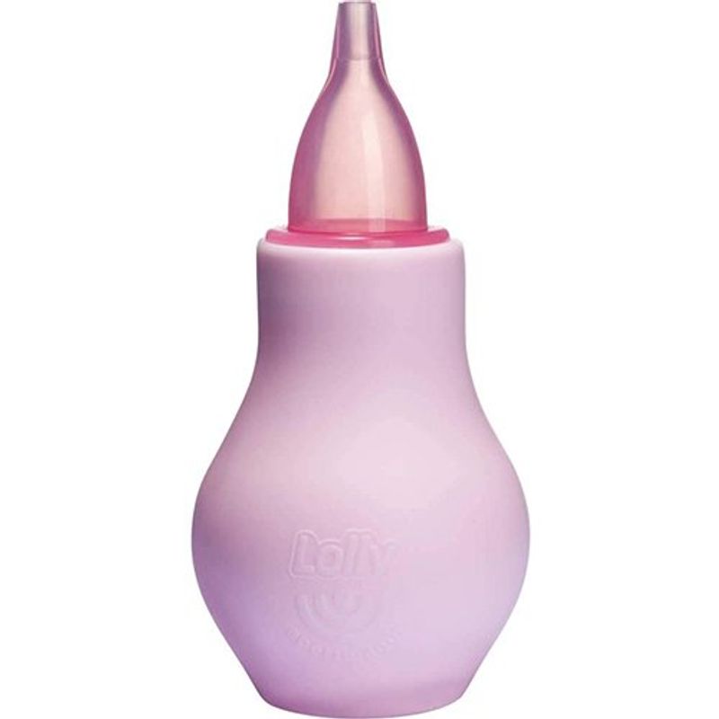aspirador nasal 2 em 1 lolly rosa