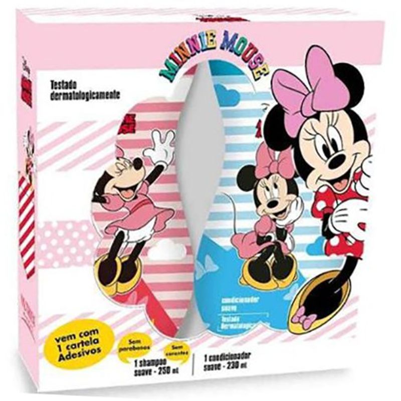 kit shampoo 250ml + condicionador 230ml minnie suave nutriex