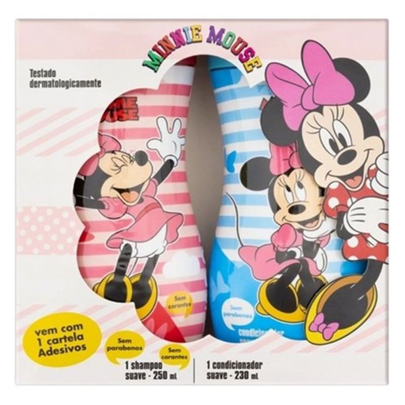 kit shampoo 250ml + condicionador 230ml minnie suave nutriex