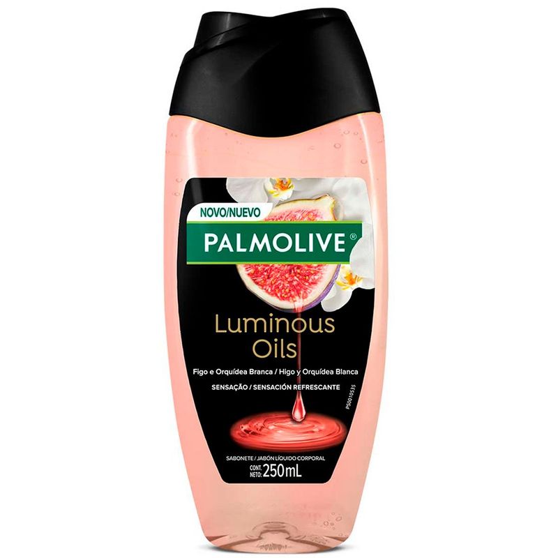 sabonete líquido palmolive luminous oils figo e orquídea branca 250ml